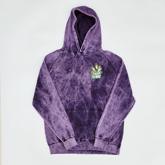 TokerTrends SmokeSesh Purple Tie-Dye Unisex Hoodie & Bowlzer Combo - Picture 5 of 6